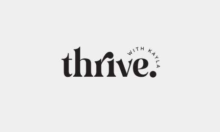 Thrive with Kayla logo design by Live in Five.