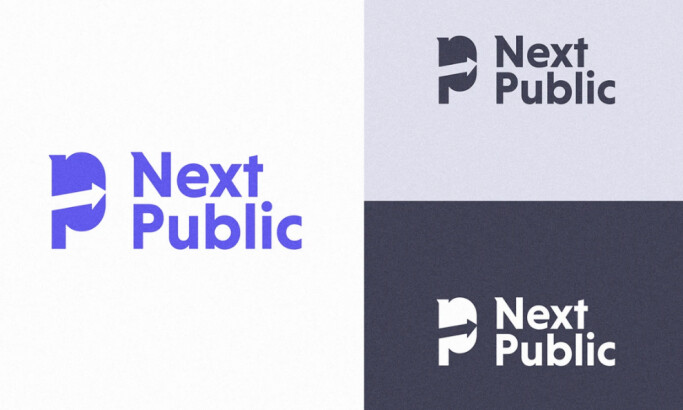 Next Public logo design by DDS studio.