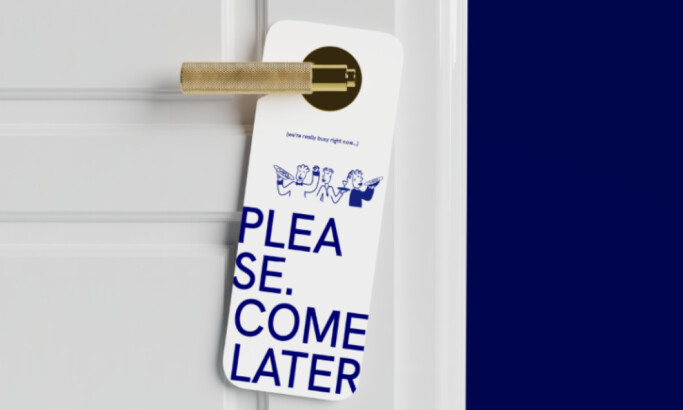 Hotel Homage hotel door hanger by Kara Estudio Creativo.