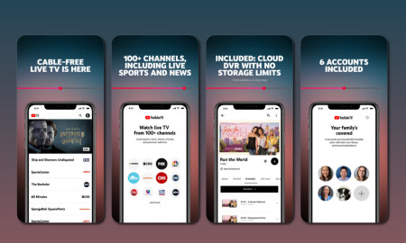 YouTube TV Contemporary App Design