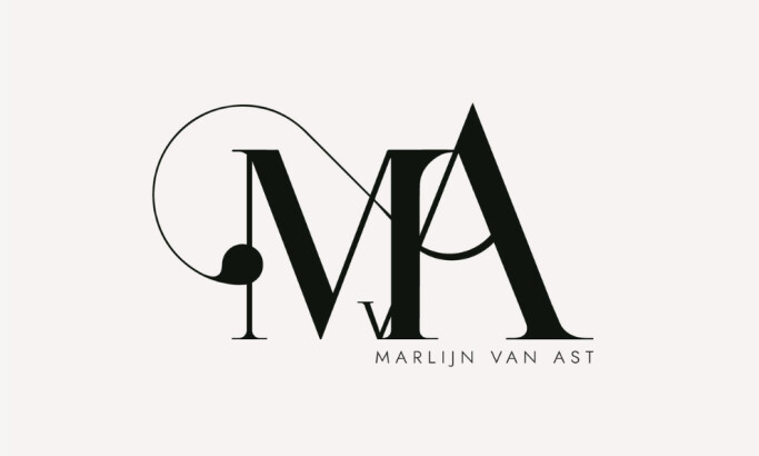 Marlijn van Ast logo design by Serinda Design Studio.