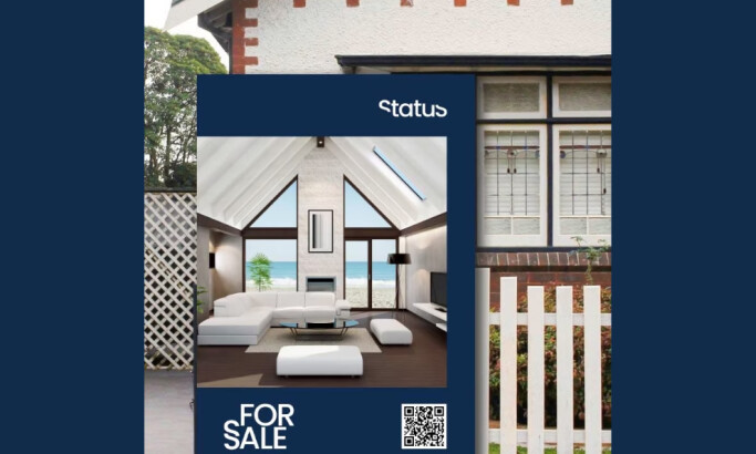 Status Realty marketing graphic by Ästhetik Studio.