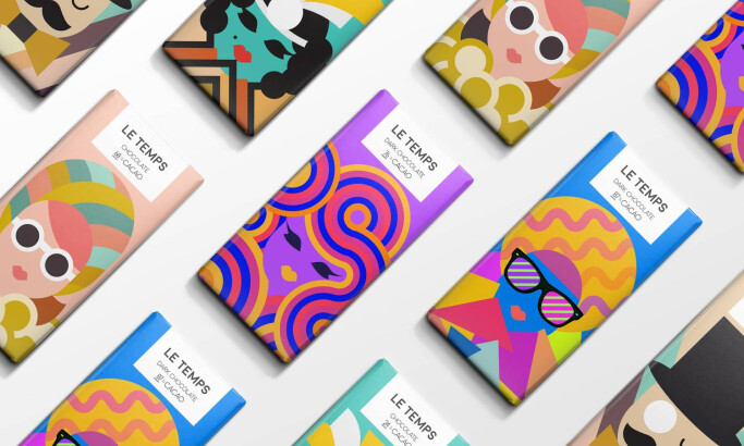 Le Temps Chocolate Colorful Packaging Design