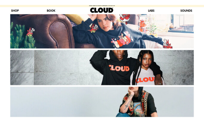 Cloud Worldwide Home Page website design by Digital Future.