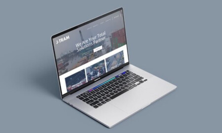 J-TRAM Home Page website design by Synergize Studios.