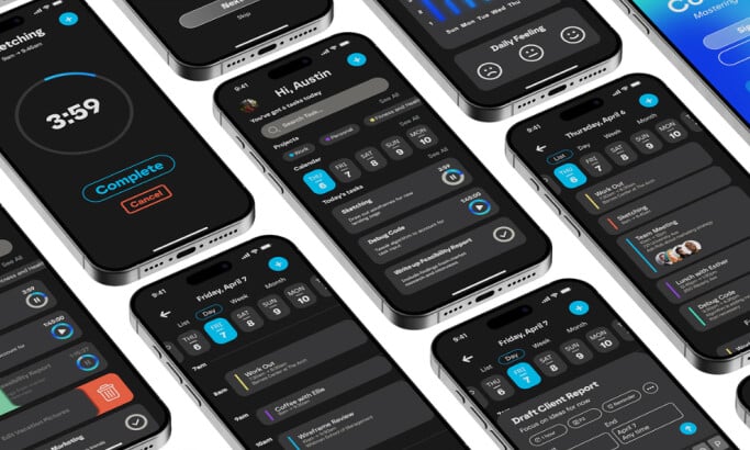 Compleo app design by Unavailabl.