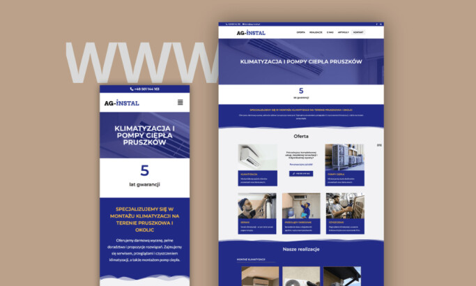 Ag-Instal website design Digital PR.