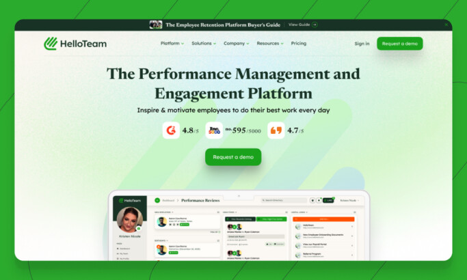HelloTeam Website Design