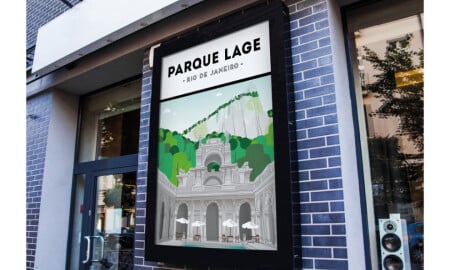 Parque Lage print design by Chelle Dixon.