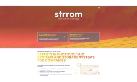Strrom Home Page website design by Thomas Gress.