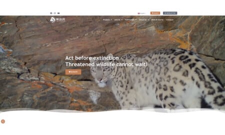 Wildlife Initiative Home Page website design by Meemu.