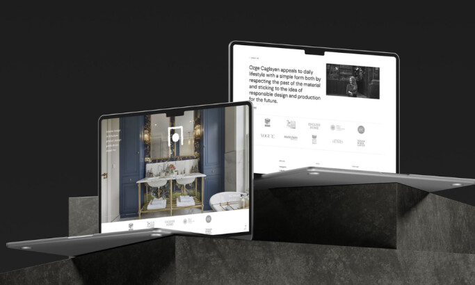 Ozge Caglayan Studio website design by AkıldakalArt.