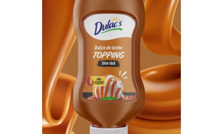 Dulacs Dulce de Leche Topping bottle by Skedio.