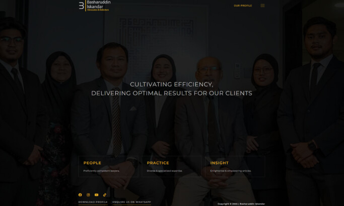 BILAW-Basharuddin Iskandar Home Page website design by SkyDuck.