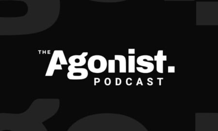 The Agonist logo design by Omnibrand Ltd.