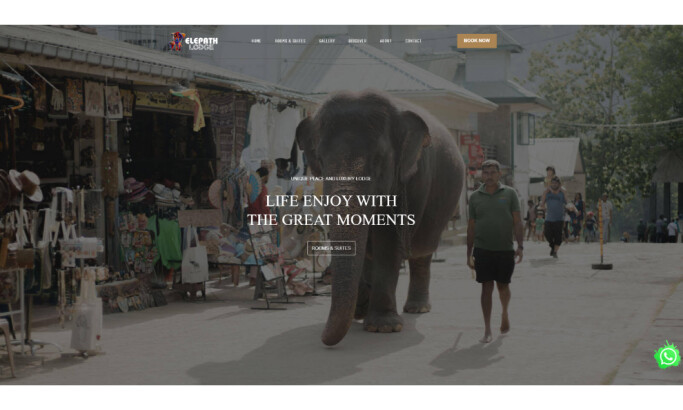 Elepath Lodge website design by Helianthus-AdzinAir.