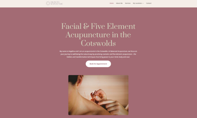 Balanced Acupuncture website design by Wasabi Sites.