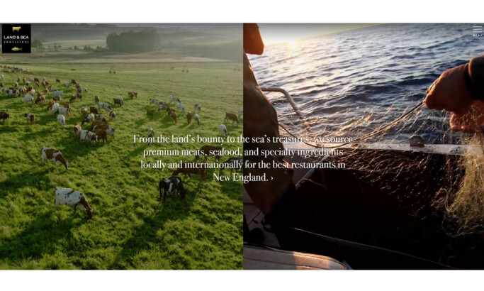 Land & Sea Provisions website design by Laidlaw Group.