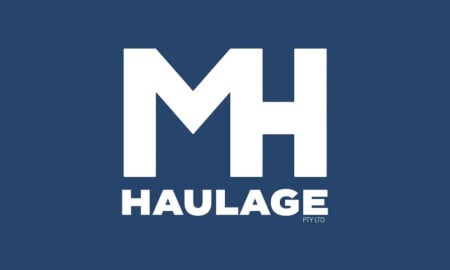 MH Haulage PTY LTD logo design by K-BOS Design.