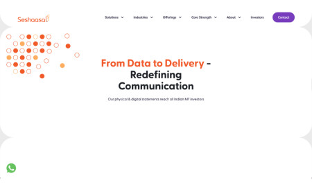Seshaasai Website Design