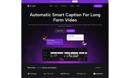 AI Capts website design by Elux Space.