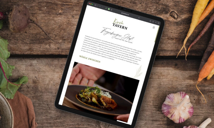 Kirchtavern website design by Black Phoenix.