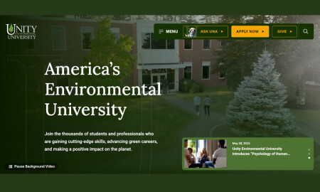 Unity Environmental University Website Design