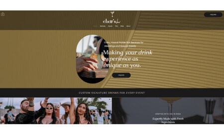 Char’s Bar Hawaii website design by Crystaylor Creative.
