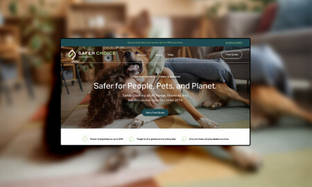 Safer Choice Cleaning Website Design