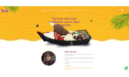 Açaí da Nana website design by Isa Miranda.