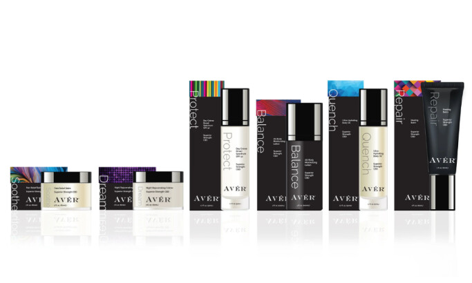 Avér packaging design by Brian Ellis Martin.
