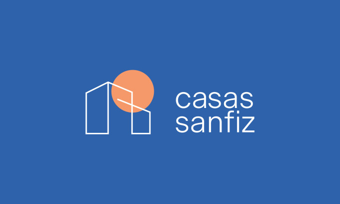 Casas Sanfiz logo design by CHICHA Branding Studio.