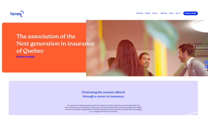 Laraq wesbite design by Dive Studio.