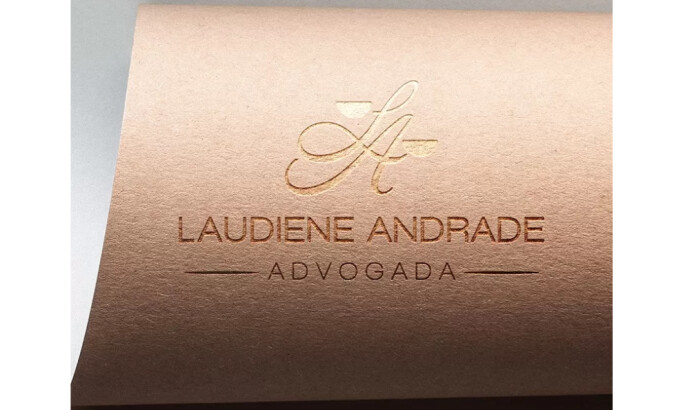 Laudiene Andrade logo design by Agencia Logo Direito.
