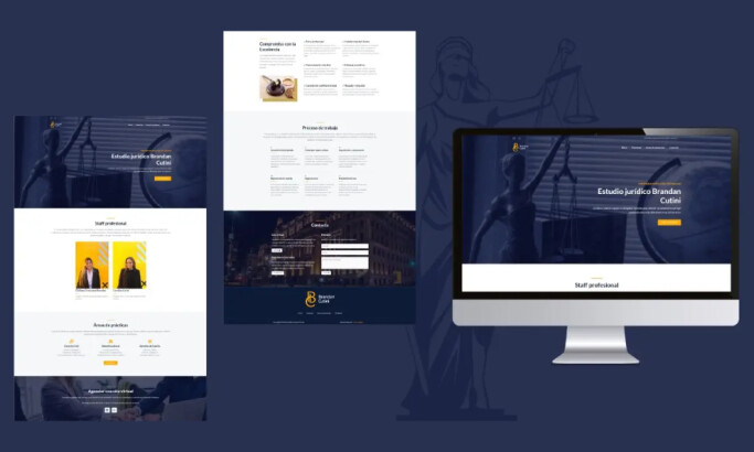 Estudio Brandan Cutini website design by Lúreo Digital.