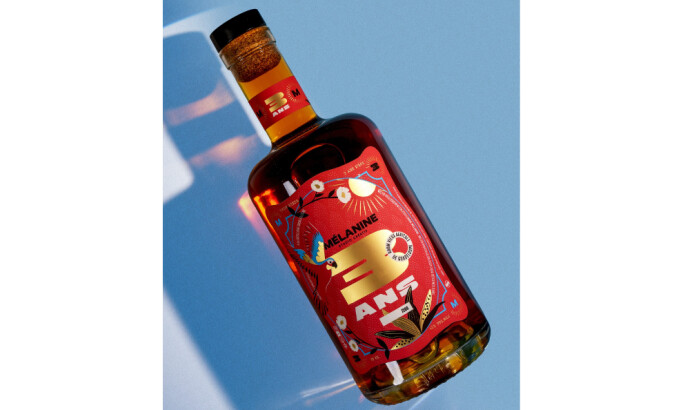 Rhum Mélanine 3 Ans packaging design by Studio Mélanine.