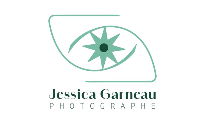 Jessica Garneau Photographe logo design by Gen Studio Design.