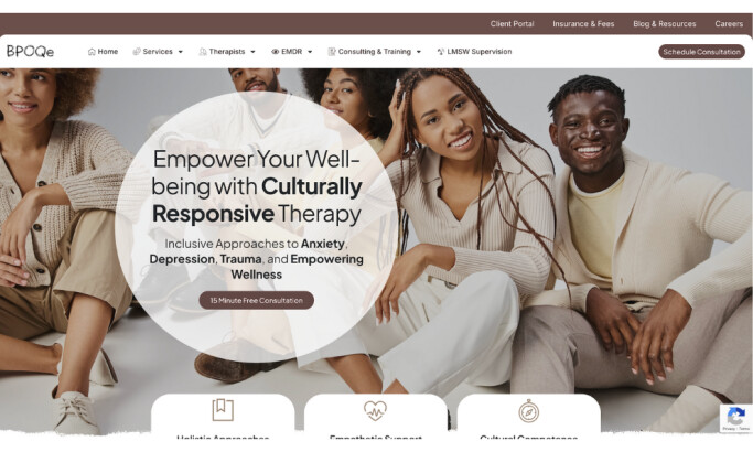 BPOQE website homepage.