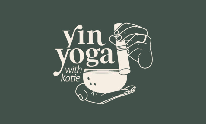 Yin Yoga with Katie logo design by House on Fire.