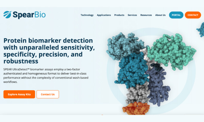 Spear Bio Website Design