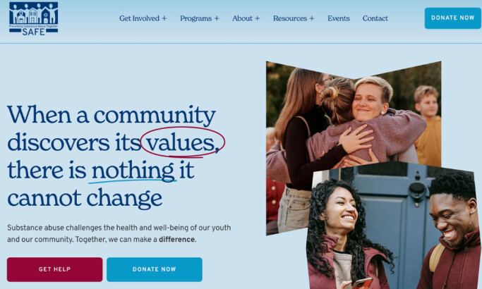 Chesterfield Safe website design by PB Design Studio.