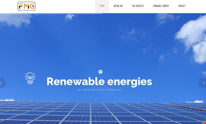 FMG Desarrollos website design by Gi Leiva.