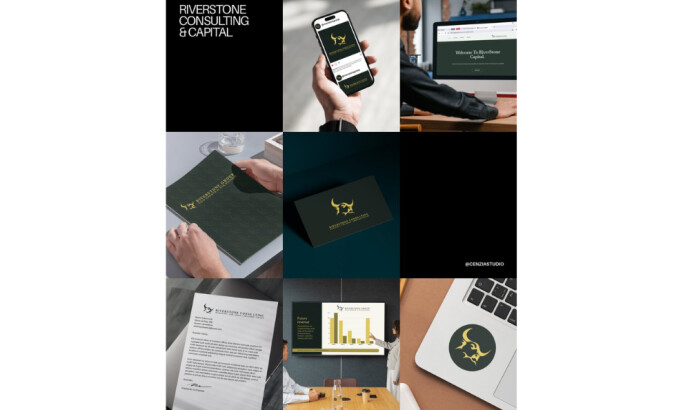 Riverstone Group logo design by Cenzia Studio.