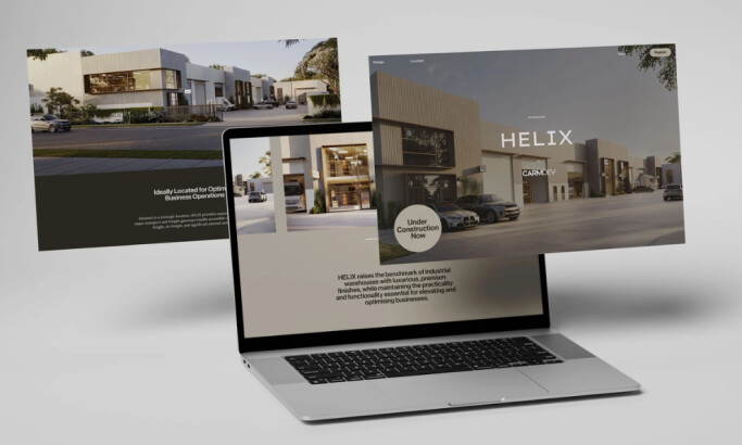 Helix Heathwood website design by MAKERS.