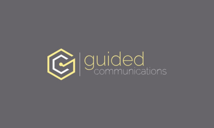 Guided Communications logo design by Thirteen05 Creative.