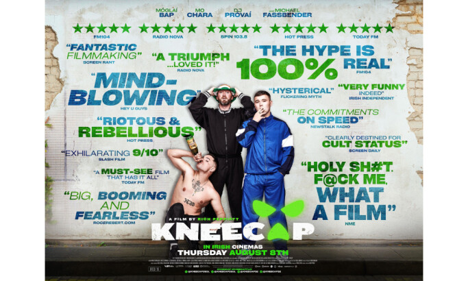 Kneecap poster design by Coffee & Cigarettes.