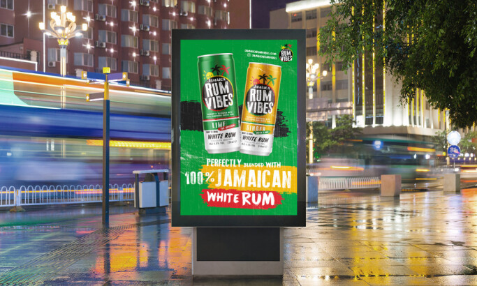 Jamaica Rum Vibes print design by Ross Nathan.