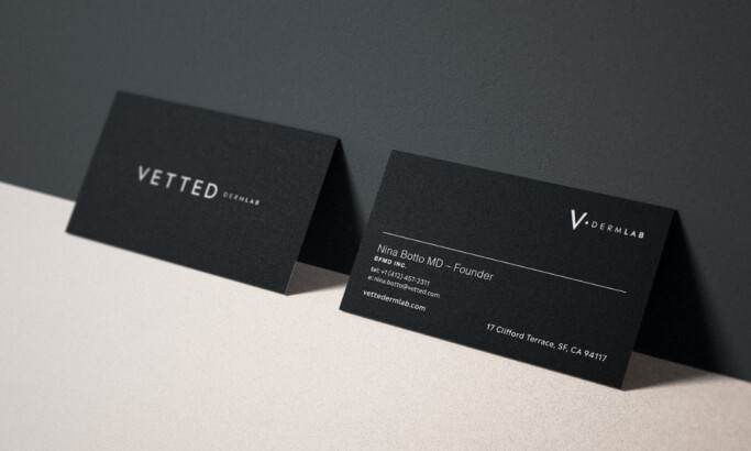 Vetted Dermlab print design by Studio-Child.