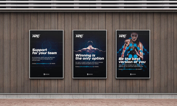 High Performance Centre print design by Tive.