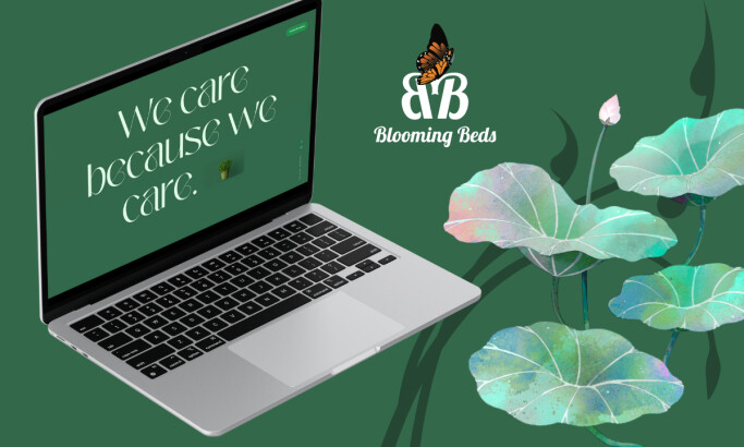 Blooming Beds website design by eDesign Interactive Mock-Up